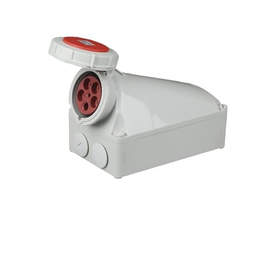 Connecteur industriel IP67 triphasé pour chantiers extérieurs et carrières