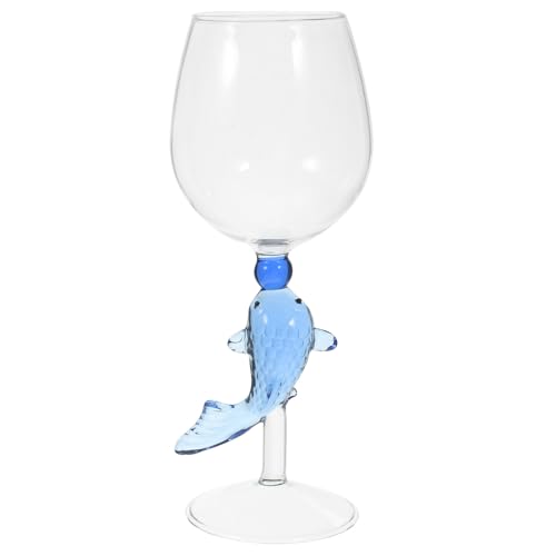 Garneck Verre à Vin et Coupe à Vin Mousseux Motif Poisson pour Fêtes et Mariages