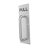 TOPPERFUN Stainless Steel Pull Handle for Fire Exit and Kitchen Doors Heavy Duty Commercial Door Handle Plate Design for Easy for Cabinets and Industrial Use