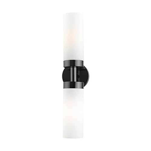 Image of Livex Lighting 15072-46 Aero Wall Sconce, Black Chrome
