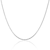 925 Sterling Silver 1.5 MM Box Chain Italian Necklace Sturdy Lightweight - Lobster Claw Clasp 22 Inch