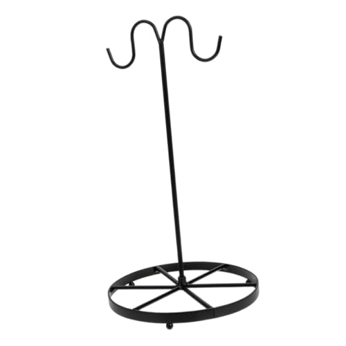 TOYANDONA Metal Banana and Grape Hanging Hook Double Hook Fruit Display Rack Kitchen Fruit Holder for Fresh Banana Storage on Countertop for Home Use