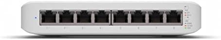 Ubiquiti UniFi Switch Lite 8 PoE | 8-Port Gigabit Switch with 4 PoE+ 802.3at Ports (USW-Lite-8-PoE)