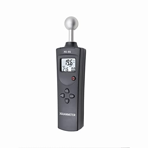 Foto von KUYT Feuchtigkeitsmessgerät Holzfeuchtigkeitsmesser - Feuchtigkeits-Detector Feuchtigkeitsdetektor mit Batterie und LCD-Display Feuchtemessgerät für Holz Brennholz Wände Estrich Baustoffen, XG-01