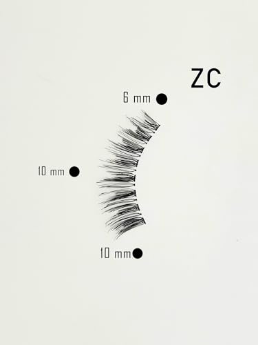 Image of BOBI Curl 12mm Eyelashes for Women - 5 Pairs | Lightweight False Eye Lashes | Made from Vegan Synthetic Hair | Reusable Easy to Fits in Any Eye shape | Wispy ZC Long Natural Fluffy Volume Lashes for Girls