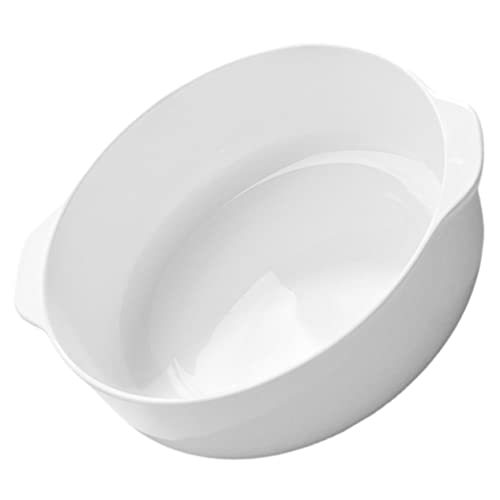 Gatuida placa binaural moldes para hornear plato grande para pastel redondo plato de pastel de esmalte pizza pan fruit bowl tabla para hornear plato para hornear para horno cerámica