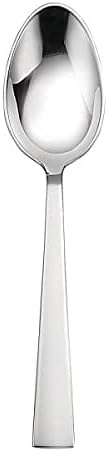 8.75 in. Satin Fulcrum Stainless Steel Tablespoon & Serving Spoon Silver