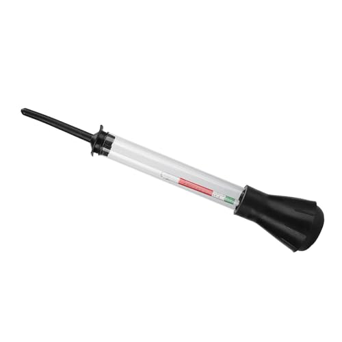 Luatoxry Battery Hydrometer Tester, 8in Battery Density Tester, Glass Hydrometer Testers Batteries Power with Rubber Pipette, Electrolyte Hydrometers with 1.10-1.30 Measure Range