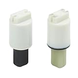 Lawnoval Slow Down WC-Deckelscharniere mit Stummpuffer für Nein-Betrieb, Dämpfer für leises Schließen, kompatibel mit den meisten Toiletten, 2 Stück, Weiß