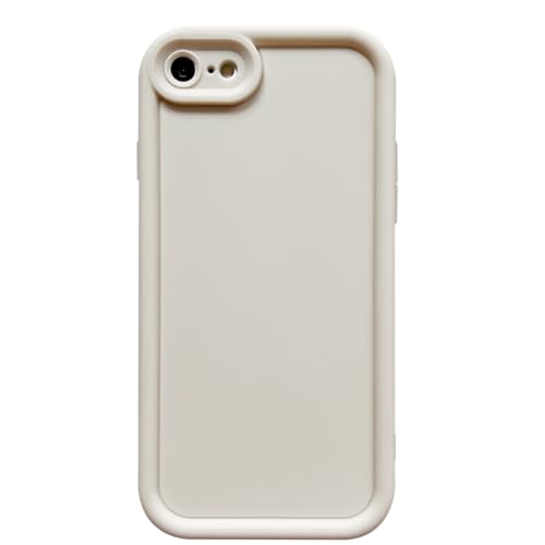 Image of Puxicu Slim Case for iPhone SE 3rd 2022 / 2nd 2020, Enhanced Camera Protection, Shockproof Skin-Friendly Touch Soft Case Cover for iPhone 7 /8 Phone 4.7 inch, White