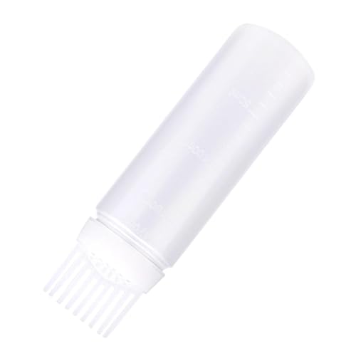 Root Comb Applicator Bottle - Beauty Salon Dye Tool, Moisturizer Cream Applicator | Precision Hair Coloring Bottle with Comb, Portable Empty Scalp Comb Bottle for Hair Dye, Moisturizer