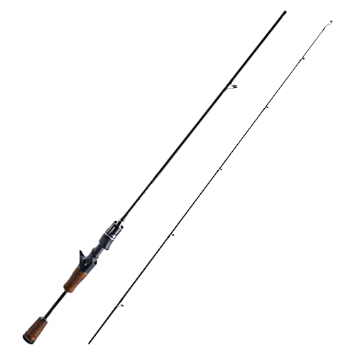 Goture Solid Wood Grip Ultra Light Fishing Spinning Rod,2 Piece Ultralight Fishing Rod,Ultralight Fast For Saltwater/Freshwater #TOP15