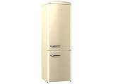 Gorenje ORK 193 C Kühl-Gefrier-Kombination / A+++ / Höhe 194 cm / Kühlen: 227 L / Gefrieren: 95 L / Beige/ FrostLess / CrispZone / Oldtimer / Retro Collection