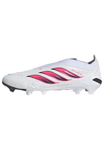 Image of adidas League Laceless Firm Ground Soccer Cleats - Red, White
