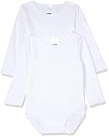 Bonds Baby Wonderbodies Long Sleeve Bodysuit - 2 Pack, White (2 Pack), 1 (12-18 Months)