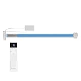 Motor de persianas inteligentes para tubo de 17 mm/25 mm/28 mm, motor de persiana enrollable Zigbee recargable, funciona con Alexa y Google Home, control remoto de aplicación, requiere Tuya Zigbee Hub