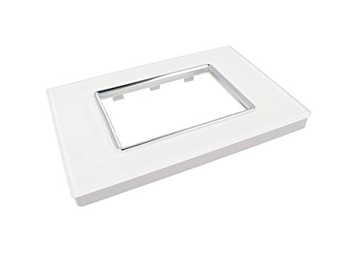 Placca Vitra 3M BIANCO Compatibile Vimar Plana