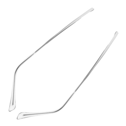 Vaguelly 1 Paar Brillenzubehör Brillenhüllen für Brillen Bausatz Brillenteile -leichte Brille Auge ersatzteile ersatz brillenbügel Brille liefert Brille Teile Metall Silver