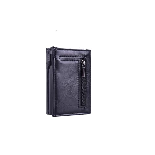 Travel Minimalist Card Holder Men's Large Capacity Card Holder Minimalist (Black)