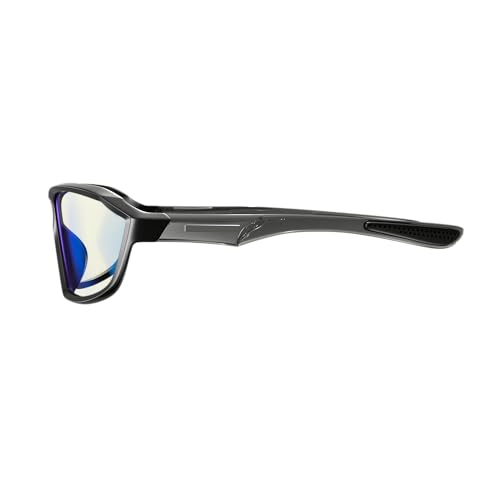 Image of Swanwick Classic Day Swannies - Premium Blue Light Blocking Glasses, Clear Lens, Block Blue Light from Gaming PC, Smartphone (Day Sporty Black, Regular)