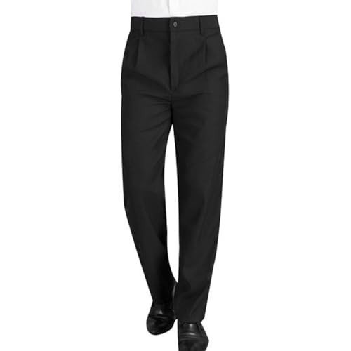 Herren-Kochhose, Arbeitshose mit elastischem Bund und Taschen, Catering-Uniform, Hose für Hotel, Reâ€¦ – Miniatur