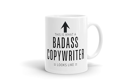 Bubble Gum Tees Copywriter Mug, This is What a Badass Copywriter Looks Like Mug, Gift for Copywriter, 11oz Coffee Cup