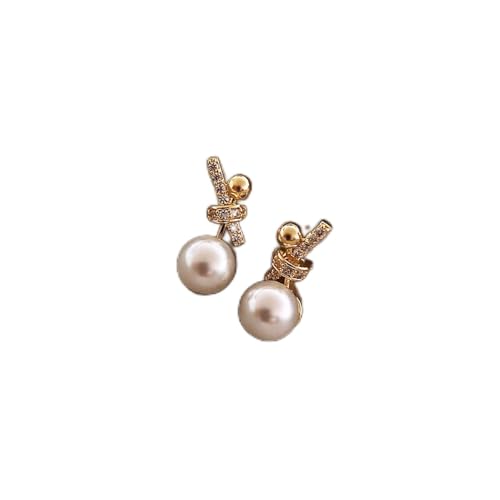 Boucles d'oreilles légères anti-allergies avec perles et ailes d'ange
