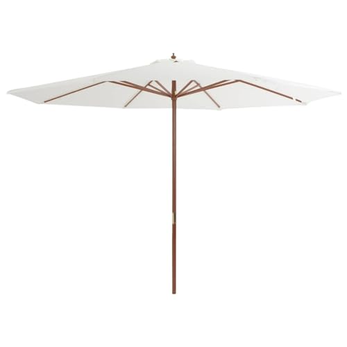 Parasol extérieur 350 cm anti-UV avec toile polyester durable