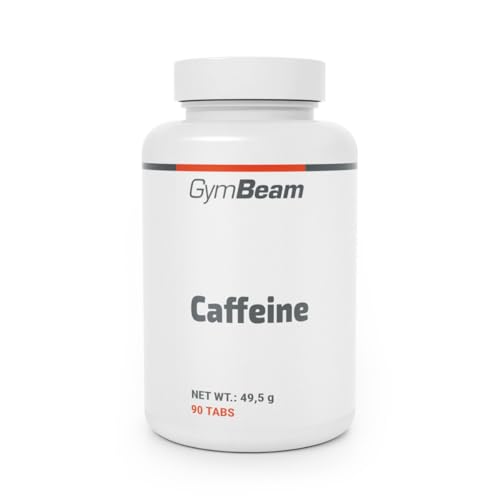 GymBeam Caffeina in Capsule, Stimolante Energetico per lo Sport e l'Esercizio, Integratore per la Concentrazione e la Vigilanza, Apprezzato da Atleti, Manager, Studenti (90 Cpr)