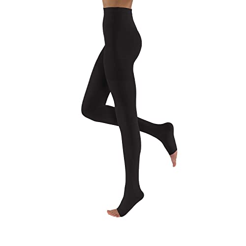 Image of JOBST Relief 20-30 mmHg Compression Stockings, Waist High Pantyhose, Open Toe | Compression Socks for Women / Men for Tired, Aching or Swollen Legs