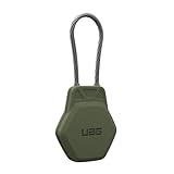URBAN ARMOR GEAR UAG Designed for AirTag Case Civilian - Hard Shell Lock Case AirTag Holder Keychain with Wire Cable for Keys, Luggage & Bags, Anti-Lost Ultra Secure GPS Protective Cover, Olive Drab - Image 6