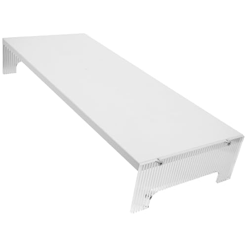 Support ordinateur portable acrylique blanc Gadpiparty robuste support moniteur PC bureau - 2