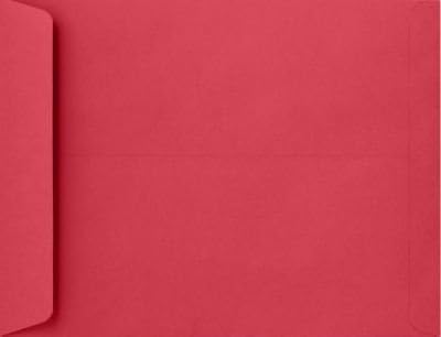 LUXPaper 10 x 13 Open End Envelopes, Holiday Red, 60lb Text, 250 Qty