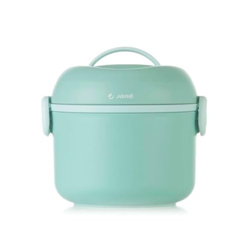 Jané Termo para Papilla 1 Litro, Mantiene hasta 12H Frio 6h Calor, Contenedor Interior Extraíble, Acero Inoxidable, Libre BPA, Verde