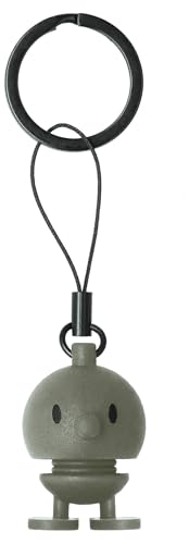 Hoptimist Schlüsselanhänger Glücksbringer & Schlüsselring mit Bumble Silikon Tolles Geschenk für Frauen und Männer Höhe 3 cm Grün