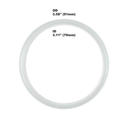 2 x Rubber Seal Transparent Replacement Part for Kitchenaid