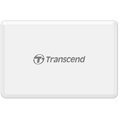 Image of Transcend Multifunctional Card Reader in White (with a SD, microSD and CompactFlash card slot) USB 3.1 Gen 1 TS-RDF8W2