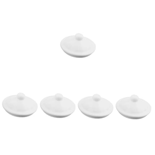Tapas de esmalte PRETYZOOM pack de 5 cubiertas protectoras para tazas y vasos 2