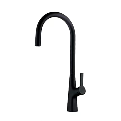 Grifo de cocina extraíble contra salpicaduras mezclador monomando negro de dos modos de flujo 2