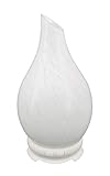 Essential Oil Diffuser 120ml Rock Pattern Handmade Glass Art Intermittent Setting Ultrasonic Aroma Cool Mist Humidifier Improving Air Quality Yoga Office Home Waterless Auto Shut-Off (Rock White)