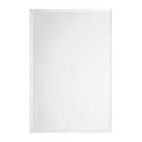 MEMOLIN Frameless Rectangular Mirror, 16'x24' Large Wall-Mounted Mirror Simple Mirror with 1 Inch...