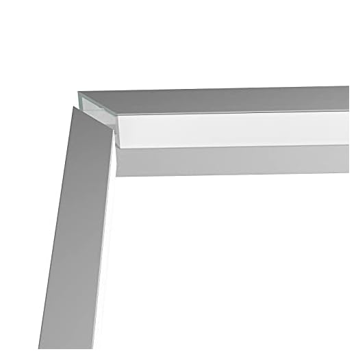 90° hörnkontakt MOLA U-profil aluminium LED anodiserad | lång sida 18,8 cm x kort sida 17,5 cm x innerbredd 10,5 mm | hörnvinkel | skuren på stickat | aluminiumprofil för ränder upp till 10 mm bredd
