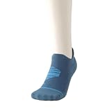 [Tabio]ライトクッションノーショー（Sサイズ） 23.0～25.0cm 日本製 スポーツソックス スモークブルー