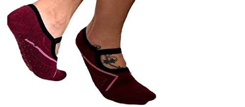 Par Meia Sapatilha Pilates Yoga Antiderrapante (serve do 34 ao 40, Sortida)