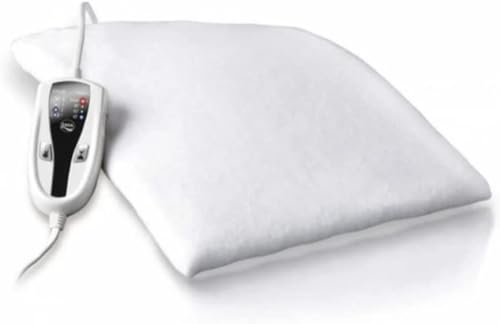 Ufesa Flexy Heat N4 Almohadilla Térmica Eléctrica, Manta Eléctrica Lumbar, Esterilla Eléctrica, 100W, 4 Niveles de Temperatura, Temporizador, Apagado Automático, Funda Textil Azul, 70x46cm