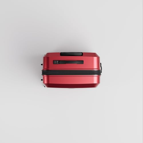 Image of Check-in Combo (Large - 75cm and Medium - 65cm) Trolley Bag & Free Backpack, Built-in Digital Weighing Scale, Cup Holder, 8 Smooth Wheels, ABS Hooks, PC Hard-Shell (Checkin Combo, Blood)