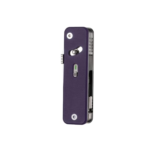 Image of ROXON S503G 9 in 1 Mini Multi Tool EDC Pocket Knife Multitool with G10 Handle,Scissors,Screwdriver,Threader,Awl, Flat Screwdriver,Ruler,Tweezers for Outdoors Fishing Camping,Gifts for Men (Purple)