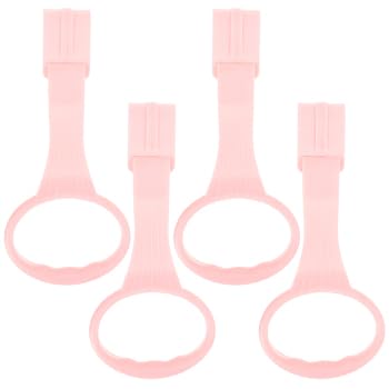Image of Kisangel 4pcs Bed Pull Ring Items Pp Pink Pull Ring Safety Stand Ring Pull up Rings Vertical Auxiliary Tool Bed Pull Ring Nursery Pull Rings