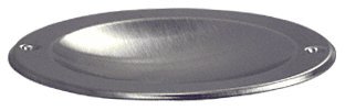Bandeja redonda para monedas de acero inoxidable 4.75 pulg miniatura 1