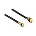 Produktbild DeLOCK 89650 MHF (I-PEX) Koaxialkabel MHF IV/HSC MXHP32 0,4 m Schwarz, Gold  Koaxialkabel (MHF (I-PEX), MHF IV/HSC MXHP32, gebogen, 0,4 m, Schwarz, Gold)
